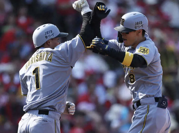 森下翔太 打率.327 出塁率.397 OPS1.070 佐藤輝明 打率.377 出塁率.433 OPS1.113