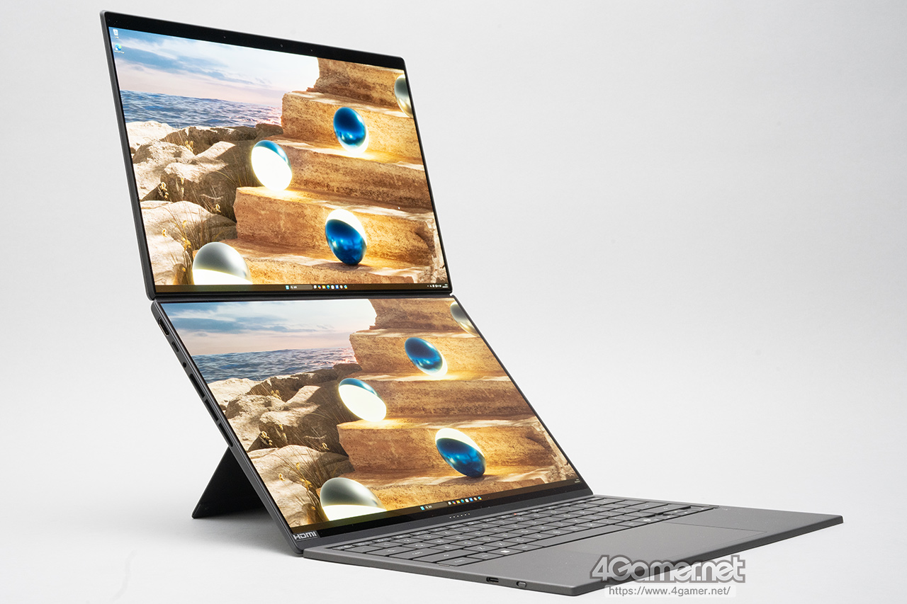 「Core Ultra X9」搭載ノートPCは本当にゲームプレイに使えるのか。ASUSの2画面ノートPC「Zenbook DUO」で調べてみた