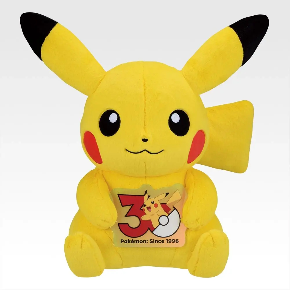 ポケモン30周年を記念した一番くじ「一番くじ Pokémon 30th ANNIVERSARY vol.1」が本日発売ラストワン賞は約50cmの「ピカチュウ（オスのすがた）のぬいぐるみ」