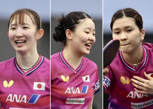 【卓球】日本女子、早田ひな＆張本美和を２試合起用…３番橋本帆乃香　55年ぶり金へ中国に挑む
