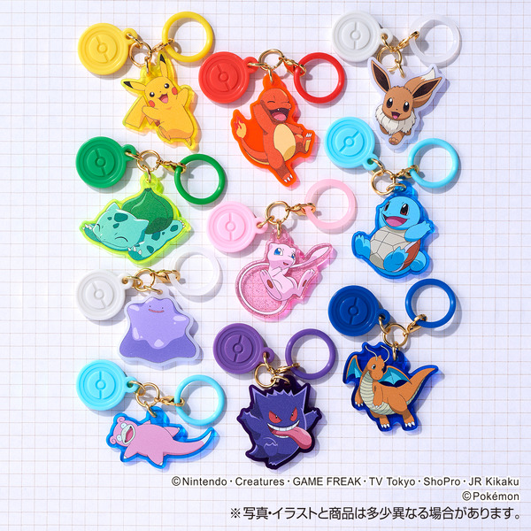 ファミマで探して！『ポケモン』とボール形デザインのツインアクリルチャーム、全10種がどれも素敵