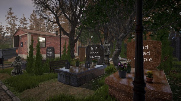 【最大4人協力プレイ対応】墓守シム『Cemetery Simulator』デモ版リリース―清掃管理、幽霊退治…墓地の管理運営に勤しむ