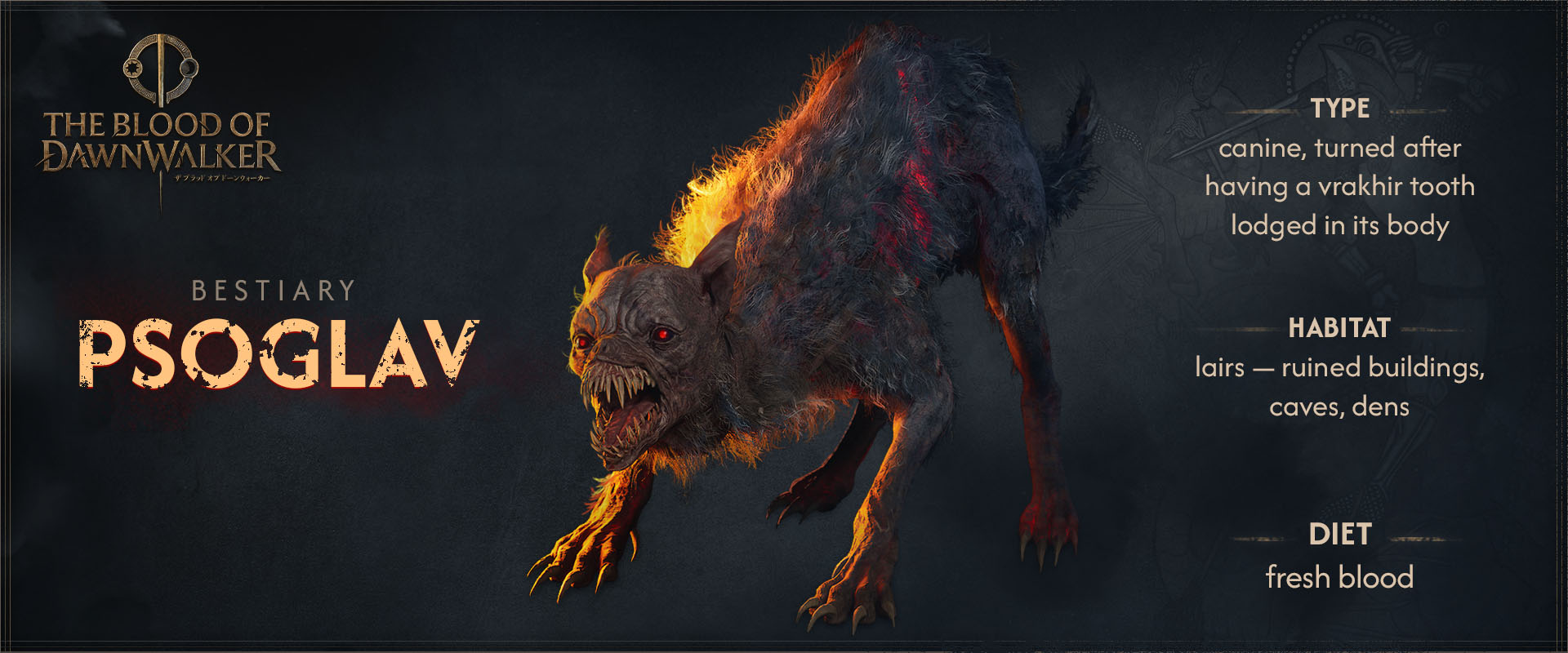 「The Blood of Dawnwalker」，ゲーム内のフィールド「サンゴラ谷」に潜む怪物たちの情報が公開に