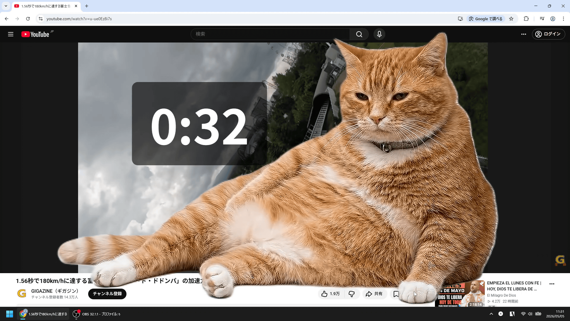 YouTubeやXを見過ぎると猫ちゃんが現れて画面を占領してくるChrome拡張機能「Cat Gatekeeper」