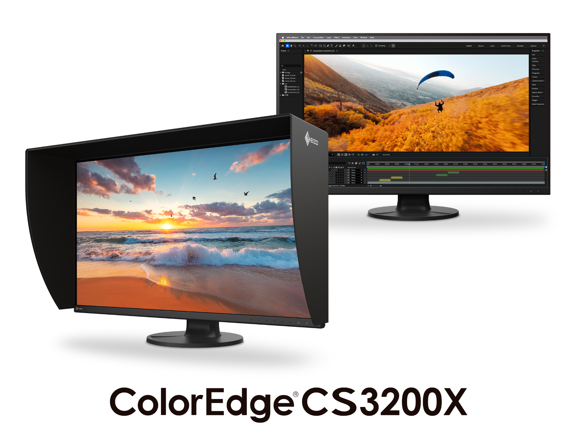 EIZO、大画面/フレームレス化した映像制作向け31.5型4Kモニター
