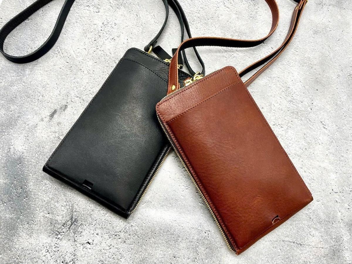 入れたまま充電＆決済OK。毎日の動作をスムーズにする本革スマホショルダー