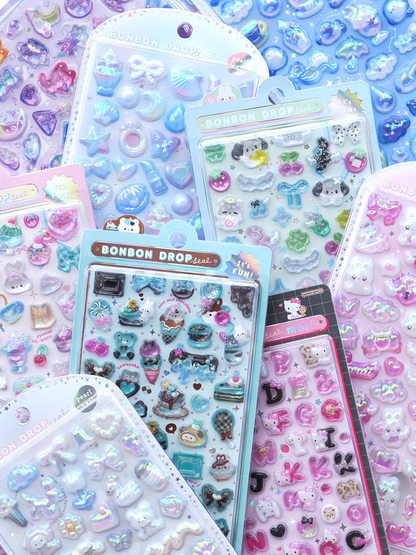 「ボンボンドロップシール」ちょこみんボンボンなどの公式抽選販売が予告！全8種をラインナップか