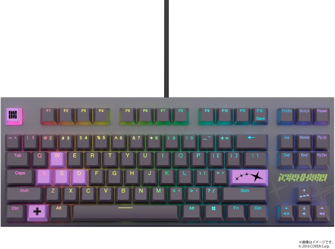 【Amazonセール】「ホロライブ」ラプラス・ダークネスさんとのコラボゲーミングキーボード「Realforce × hololive GX1 Keyboard」がお買い得