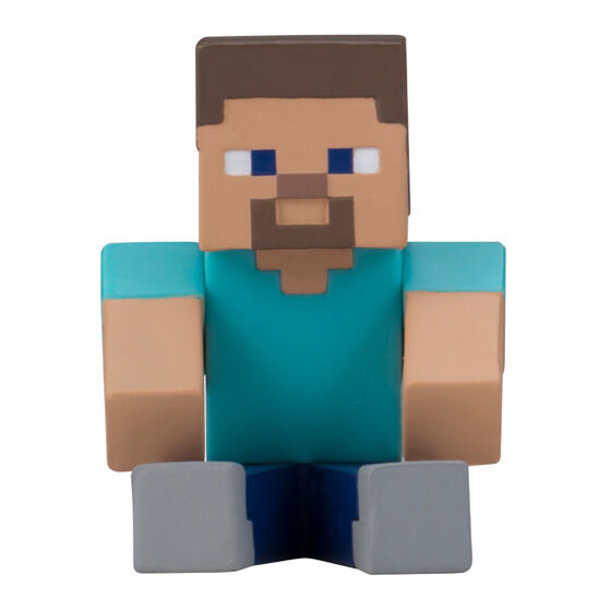 「マインクラフト」のカプセルトイがガシャポン「まちぼうけ」シリーズより5月第5週に発売スティーブたちのデフォルメフィギュア全5種がラインナップ