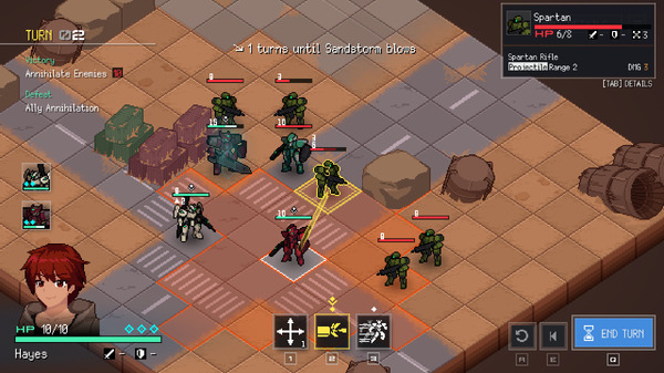 少数のメカで2倍以上の戦力に挑むSRPG『殘影のレア』体験版アップデート実施。UI改善や難易度調整など