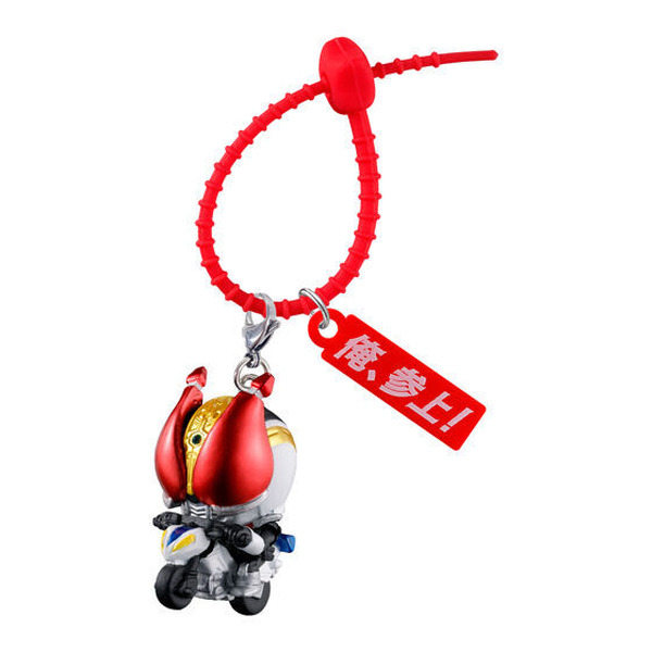 「俺、参上！」などの台詞プレートがイカす！「仮面ライダー」 バイクに乗った「電王」たちマスコットの「カラフルマルチチャーム」全6種