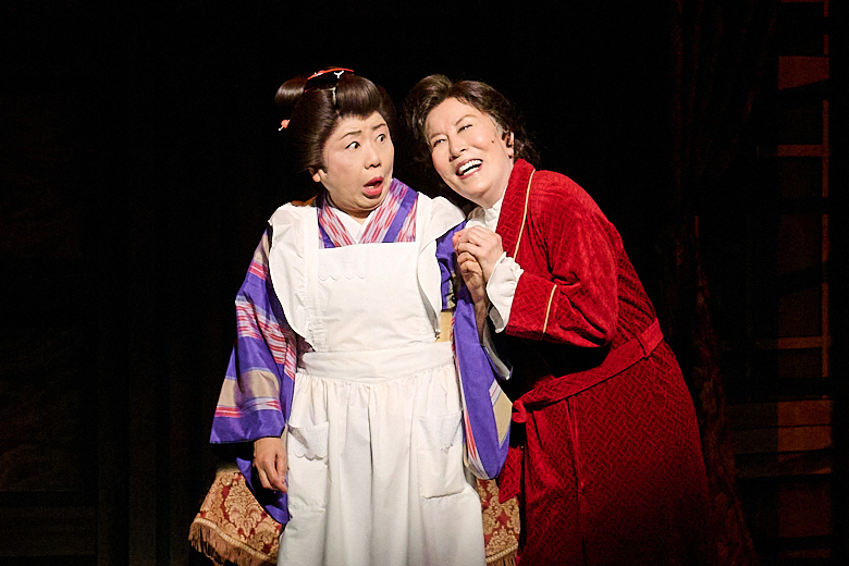 藤山直美と高畑淳子ダブル主演のドタバタ人生喜劇『おだまり、お辰！』が大阪・新歌舞伎座で開幕【オフィシャルレポート到着】