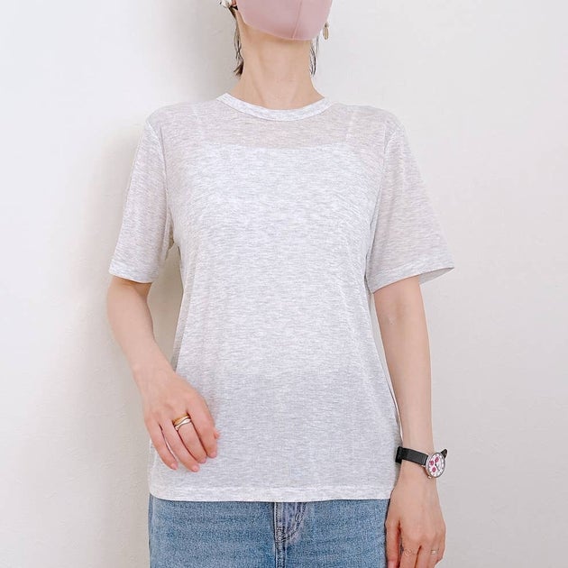 【GU感謝祭】5月28日まで590円に値下げ 「シアーTシャツ」 サイズ選びのコツやコーディネート《レビュー》