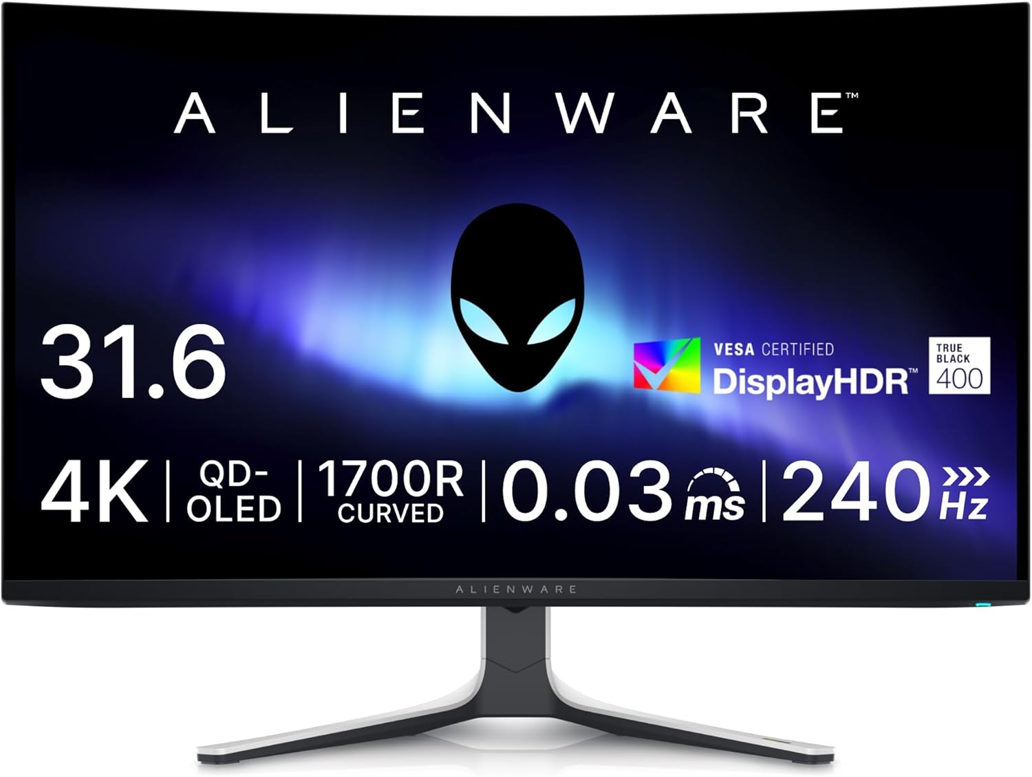 【Amazonセール】リフレッシュレート240Hz対応4K QD-OLED曲面ゲーミングモニターなど「Alienware」シリーズがお買い得