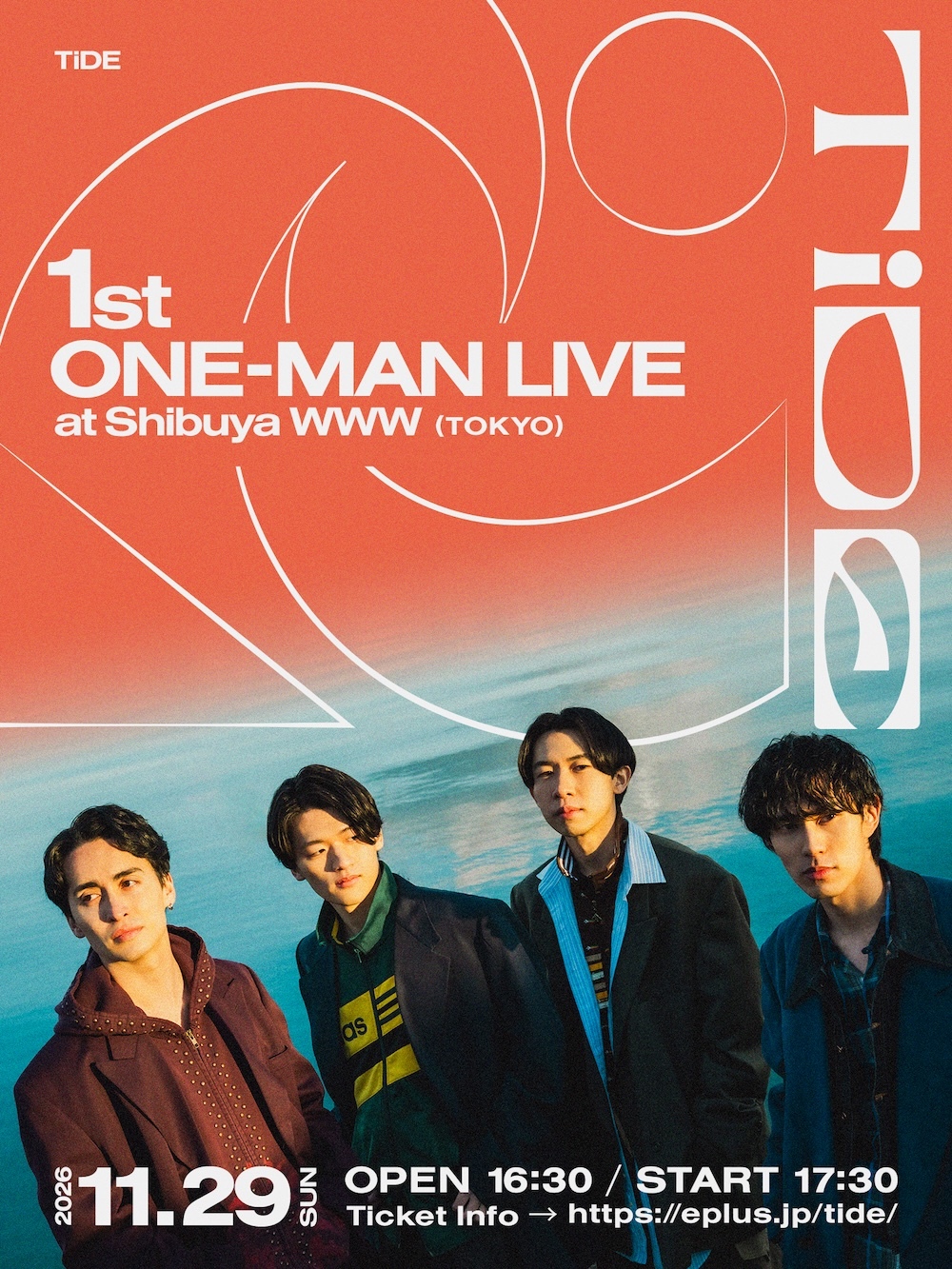 TiDE、初のワンマンライブを渋谷WWWにて開催決定【コメントあり】
