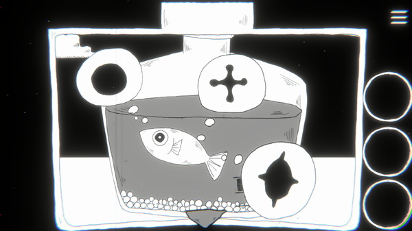 【無料】30分でクリアできる短編パズル『瓶の中のサカナのために』Steamで配信―アート・音楽・プログラムを個人で手掛けた幻想的脱出ゲーム