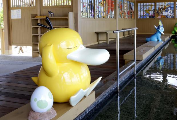 石川県の「ポケモン足湯」キャラクター像3体が破損、市が被害届提出