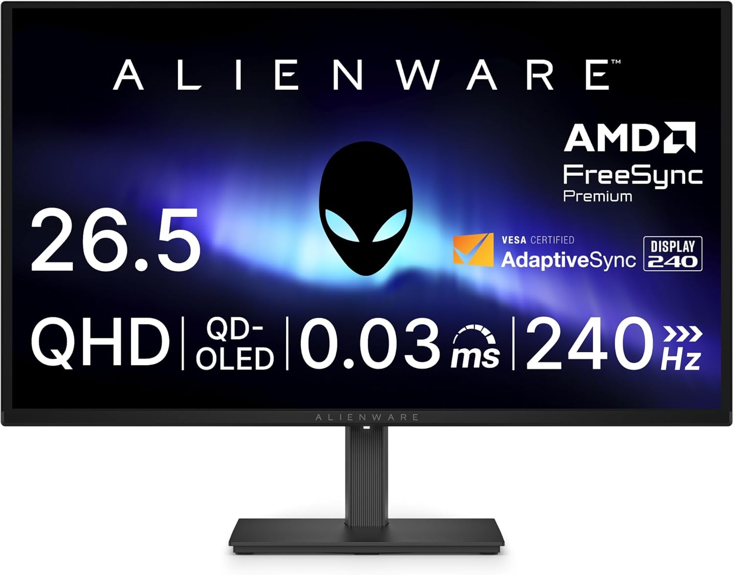 【Amazonセール】Dellの26.5インチQD-OLEDゲーミングモニター「Alienware」などがお買い得