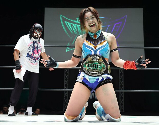 MIRAIがGHC女子王座を戴冠「GHC女子王座を戴冠」