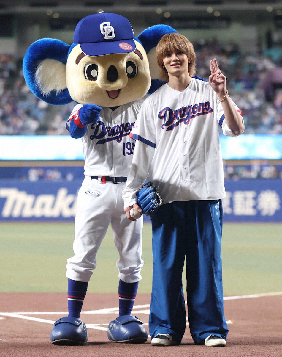 中日が今期2度目のサヨナラ勝ち M!LK佐野勇斗が始球式担当すると必ず？