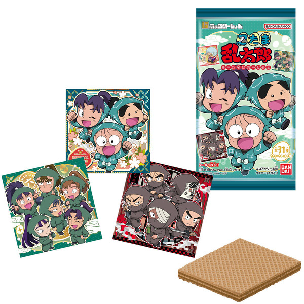 「忍たま乱太郎」が“にふぉるめーしょん”に！一年は組や土井半助たちのオリジナル描き起こしイラストのシールウエハース全31種