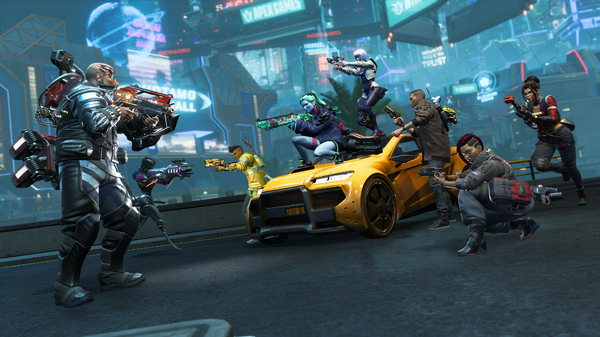 ナイトシティ、E-Districtに降臨―『Apex Legends』×「サイバーパンク」コラボ7月15日開始。サンデヴィスタンで駆け、使いすぎればサイバーサイコに。ミシック武器スキンは「スキッピー」