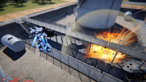 3DメカACT『CodePhantom』Steamストアページ公開―武装カスタマイズ可能な最新鋭人型戦闘メカでミッション攻略
