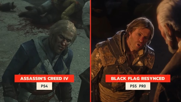 発売目前『アサシン クリード ブラック フラッグ RE:シンクロ』PS4オリジナル版とPS5 Proリメイク版を比較する映像公開