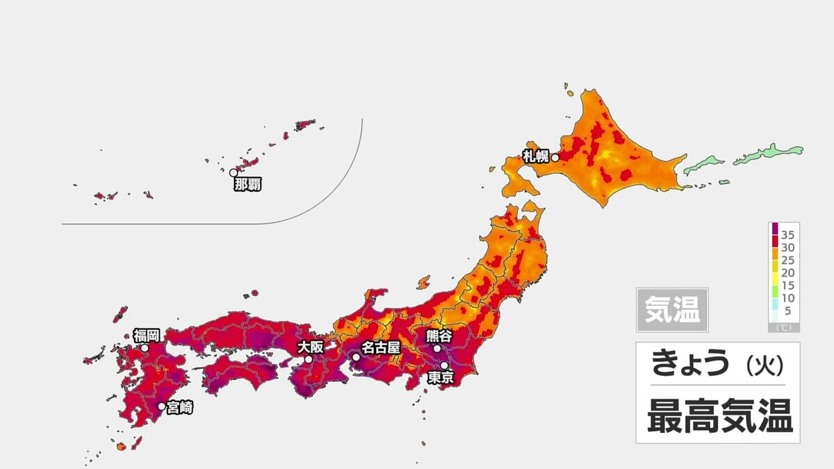 今年一番の暑さも 熱中症に警戒