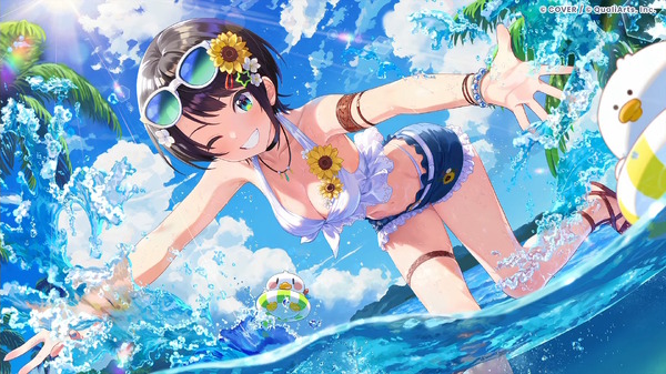 白銀ノエルが刺激強すぎ！『ホロライブ ドリームス』で早くも水着イベント開催―大空スバル、不知火フレアら5人が夏の装いで登場