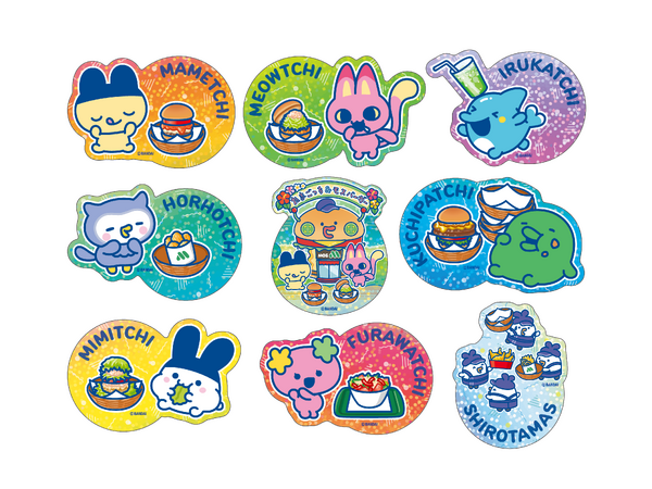 「たまごっち」×モスバーガーコラボ第2弾！まめっちたちがハンバーガーやポテトを囲んだ描き下ろしイラストグッズがもらえる♪