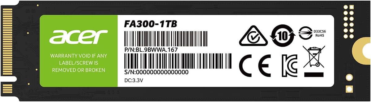 【Amazonセール】AcerのPCIe Gen5×4対応「FA300」などM.2 SSDがお買い得