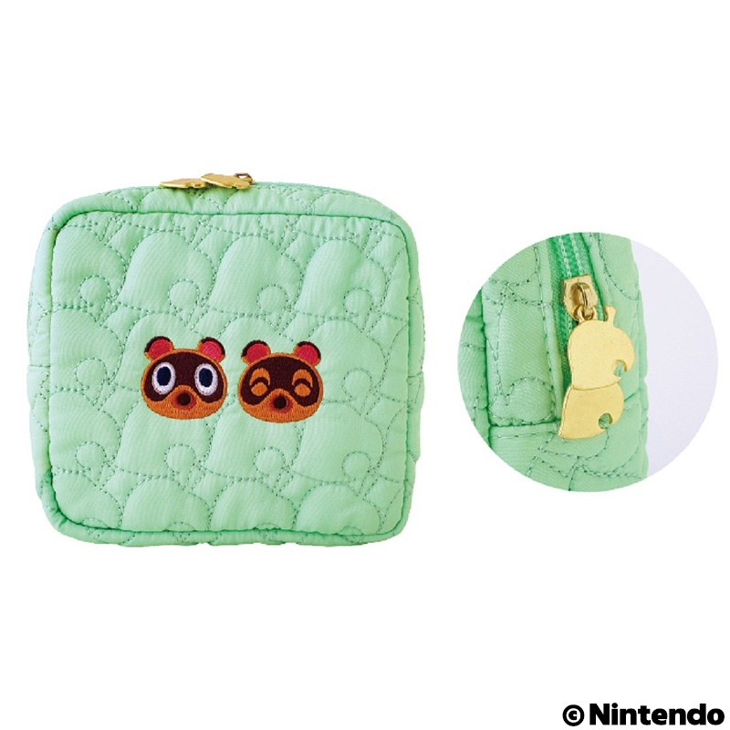 「あつまれ どうぶつの森」に登場する葉っぱをモチーフにしたキルティングポーチが付属するムック2種が本日発売