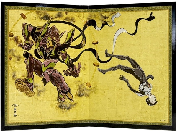 エヴァと日本文化の融合！風神雷神図をモチーフにした「エヴァ浮世絵屏風」が素敵―つながる碇シンジ、綾波レイなど全5種類