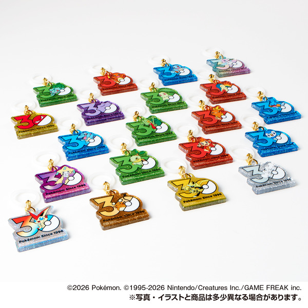 『ポケモン』30周年のメモリアルチャームが胸アツ！「ヒトカゲ」「チコリータ」たち御三家や、幻のポケモンも揃えた全20種