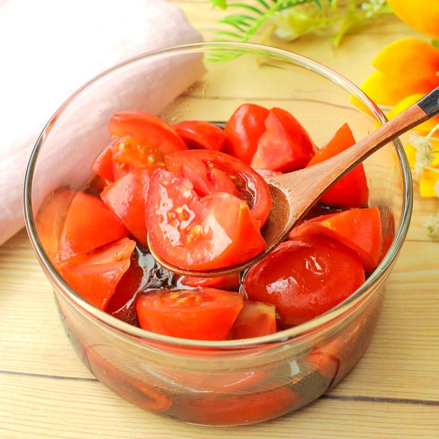 【トマト、味付けに迷ったらコレ】火を使わず5分で完成！そうめんや冷奴にも使える「トマトの漬け」レシピ