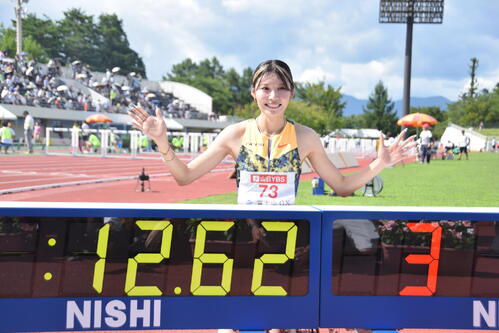 【陸上】決勝で再び日本新12秒62の中島ひとみ「やっと出せた」向かい風でも予選と同タイムＶ