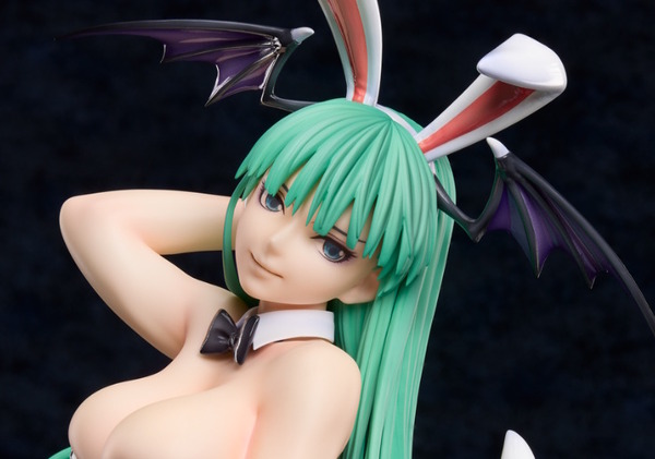 『ヴァンパイア』モリガンの巨大フィギュアが悪魔的…！“サキュバス×バニーガール”という反則的組み合わせ