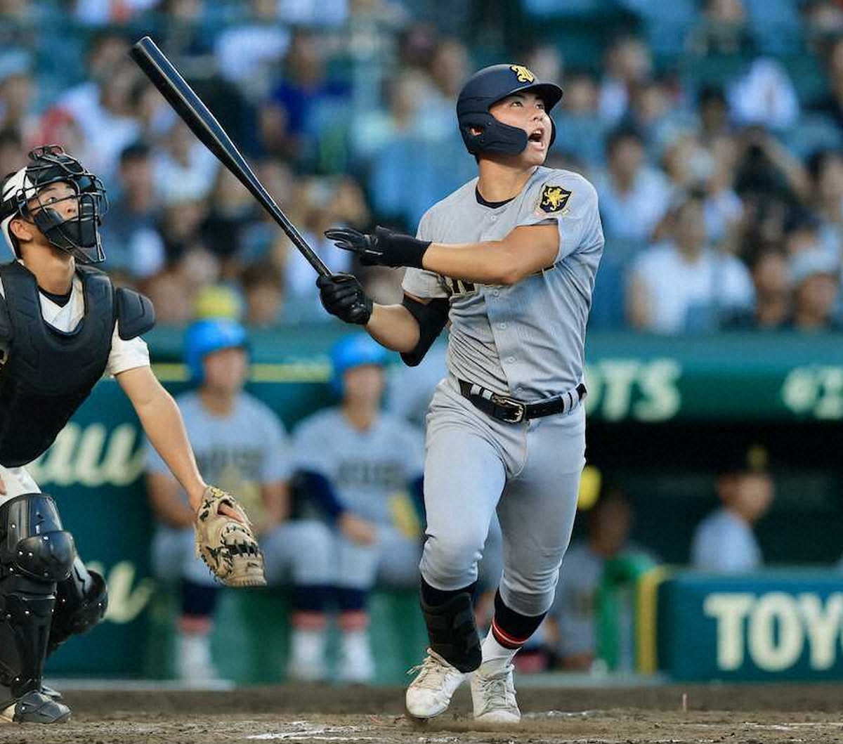 仙台育英・田山が甲子園開幕弾を放ち、2年連続で初戦を突破した